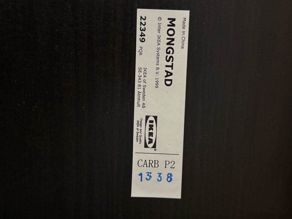 Espelho IKEA madeira preta 190x94