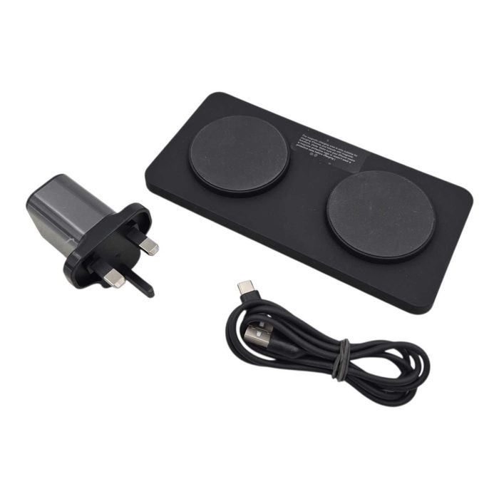 Ładowarka bezprzewodowa do iPhone / AirPods m15 2w1 15w – czarna
