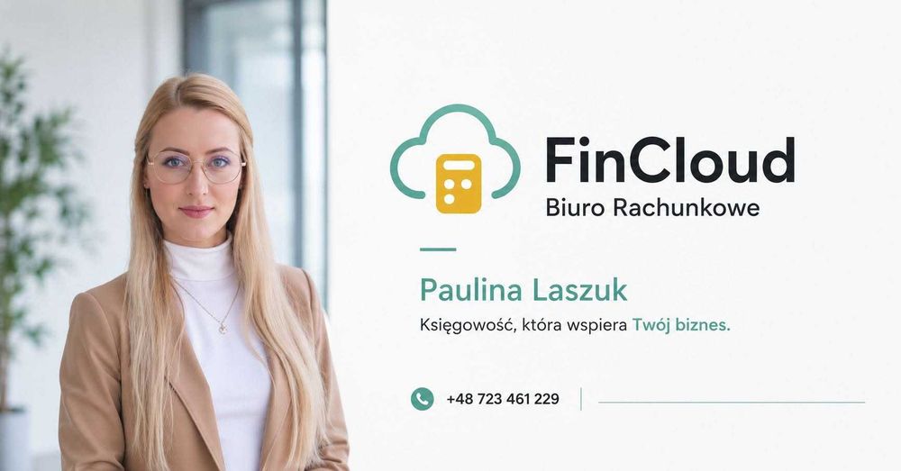 Księgowa od 200zł brutto, Biuro Rachunkowe FinCloud Paulina Laszuk