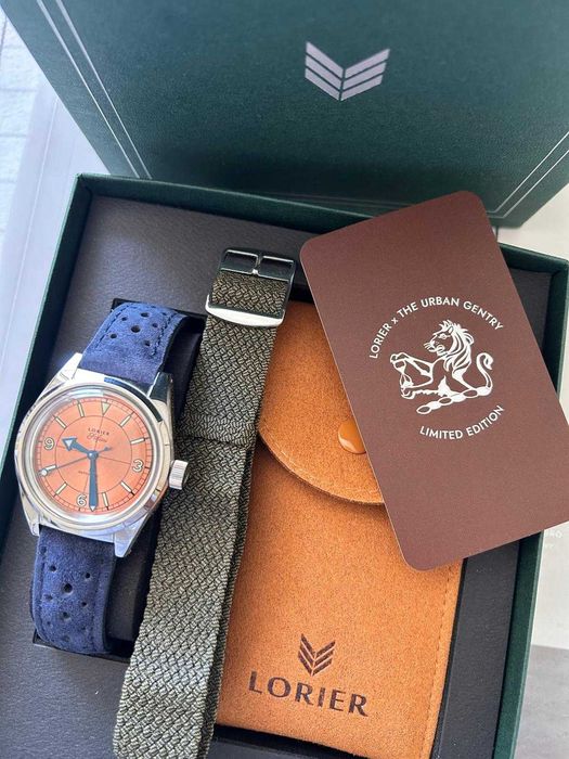 Lorier Safari Salmon Dial 36mm - Como Novo