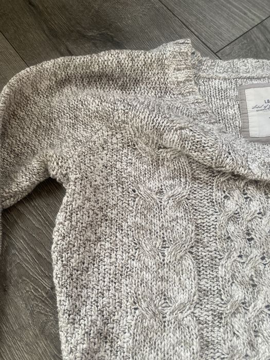 Piękny szary sweter H&M melanż rozm M