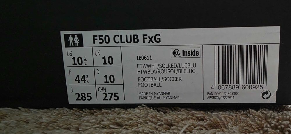 Adidas F50 Club FxG rozmiar 44 2/3