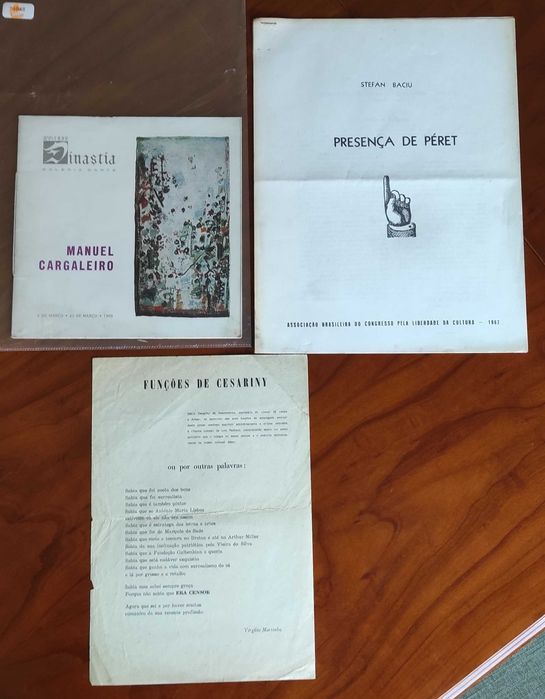 Manifestos + Plaquetes + Catálogos + Folhas Volantes (vária)