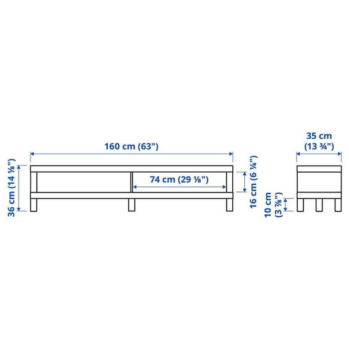 Móvel da televisão branco IKEA
