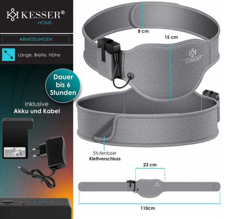 Pas grzewczy na brzuch i lędźwia 3 moce grzania Schudniesz 948181N