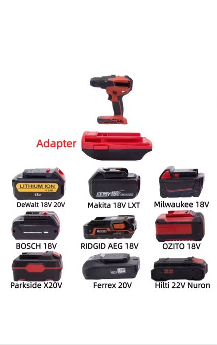 Adapter baterii akumulatorów HILTI 22V B22 MILWAUKEE DeWalt Nuron