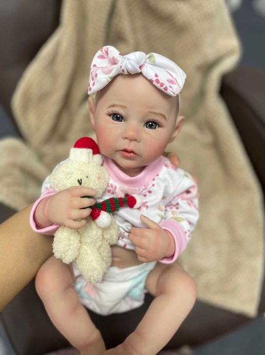 59) Кукла Реборн Младенец Anna Premium Class ВИНИЛ 44- 48СМ.
