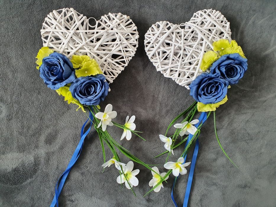 2 x serca 30cm dekoracja ozdoby brama wesele