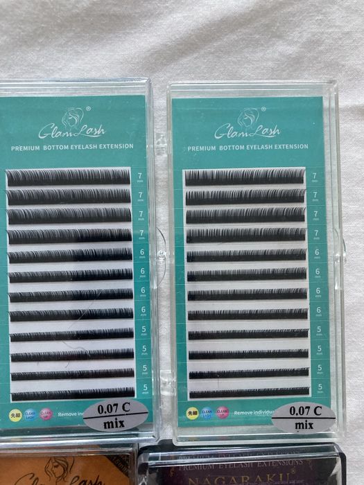 12 Caixas de Pestanas para Extensão – GlamLash + Nagaraku