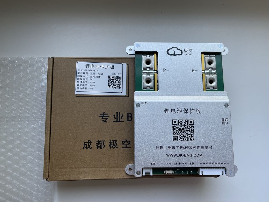 Jikong BMS плата экран 100A, 200А 4s-8s