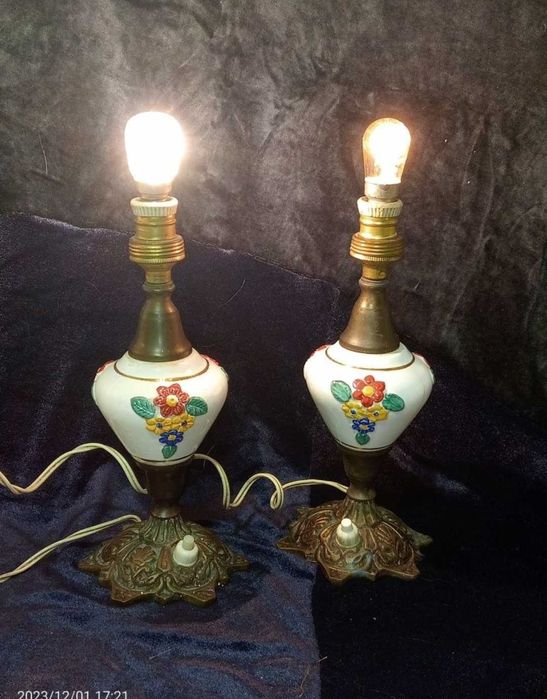 Par de candeeiros vintage