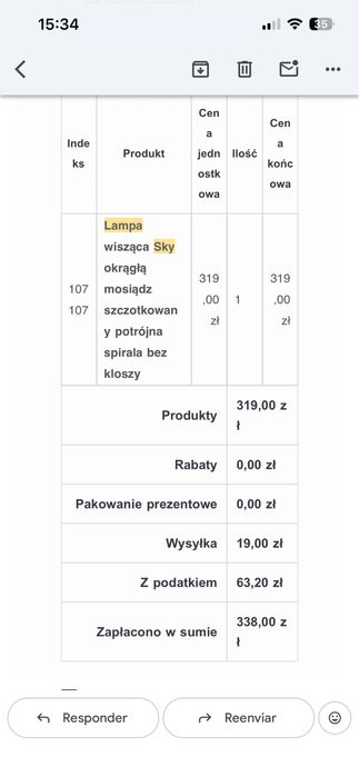 LAMPA wisząca SKY 106333 Markslojd