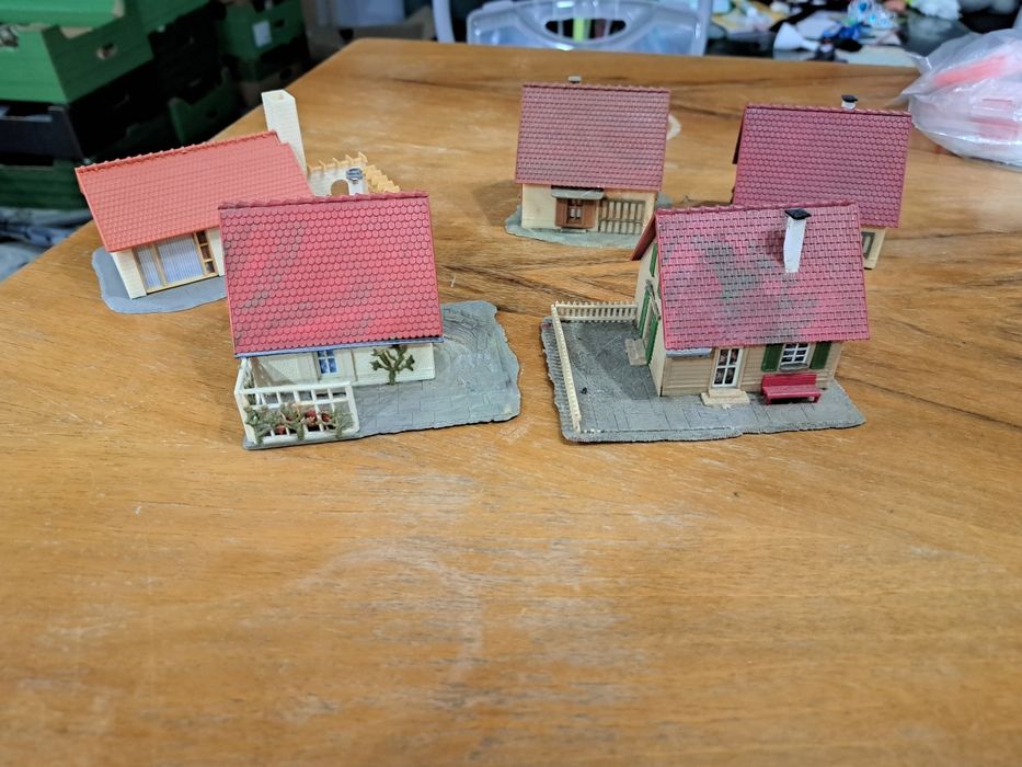 zestaw domków tt 1:120 dom domek kolejka piko makieta tt 1:120