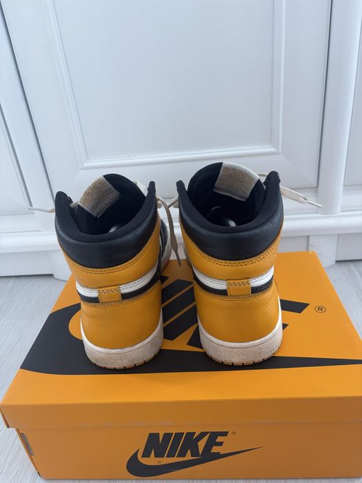 Nike Air Jordan 1 High Retro 41 Yellow Toe Taxi 8 us