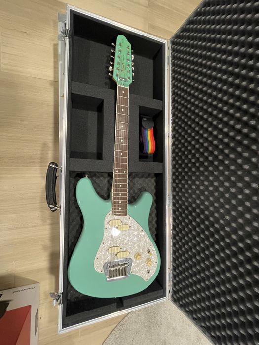 Guitarra eléctrica 12 cordas Squier Venus XII Japan Mint Green (Rara)