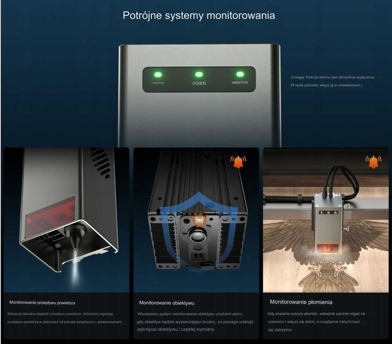 Лазерний гравер Creality CR Laser Falcon 2 40W AIR ASSIST