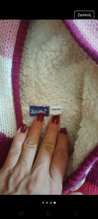 Sweter dziewczęcy 110/116