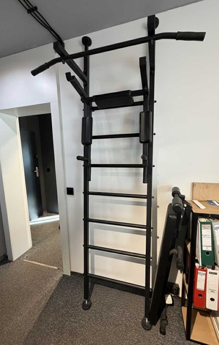 Wielofunkcyjna rozporowa drabinka do ćwiczeń - Drążek, ławka, poręcze