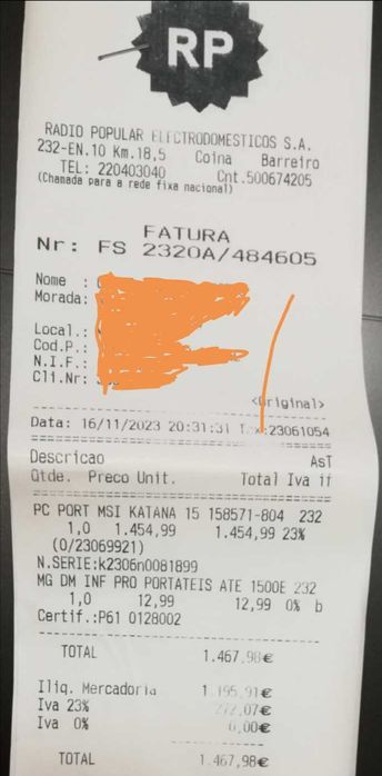 MSI Katana 15B12V Laptop64553328734210124