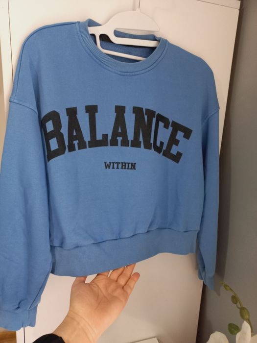 Bluza crop top oversize styl xs