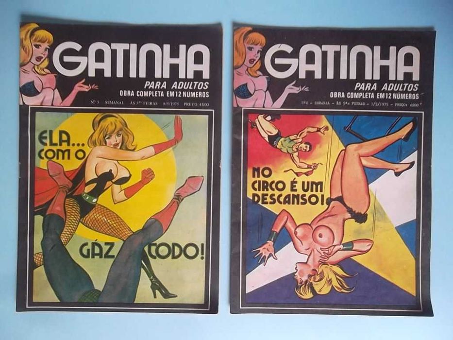 "GATINHA" (Pussycat) Nº 2 a 12 - Arte de Jim Mooney Ed. Portugal Press