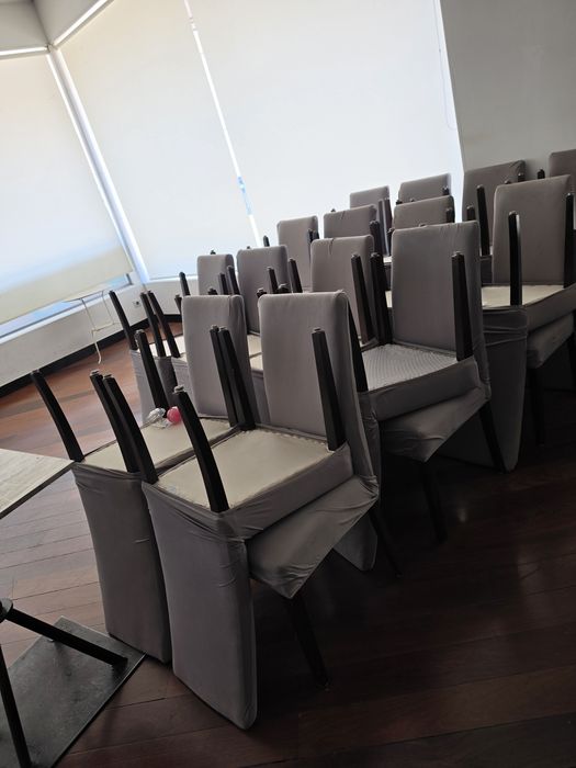 Mesas e cadeiras de snack bar