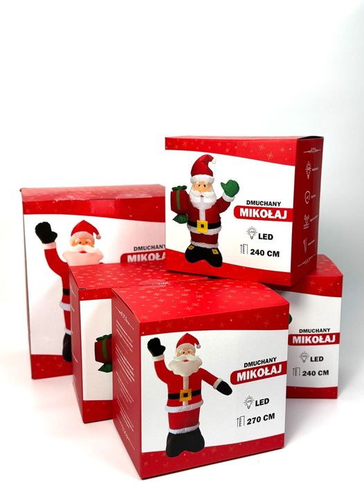 Mikolaj Dmuchany LED 240cm