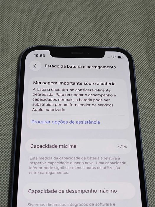iphone 12 128Gb 77% Bateria.  Muito bom. Tudo de origem.