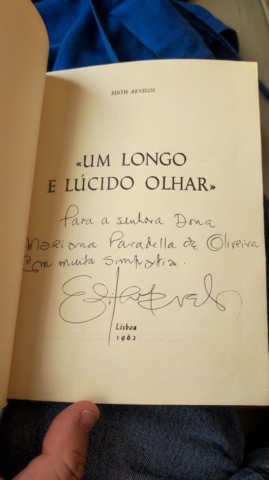 Um Longo e Lúcido Olhar - Edith Arvelos (com dedicatória)