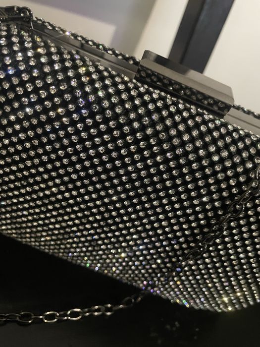 Elegancka srebna kopertowka