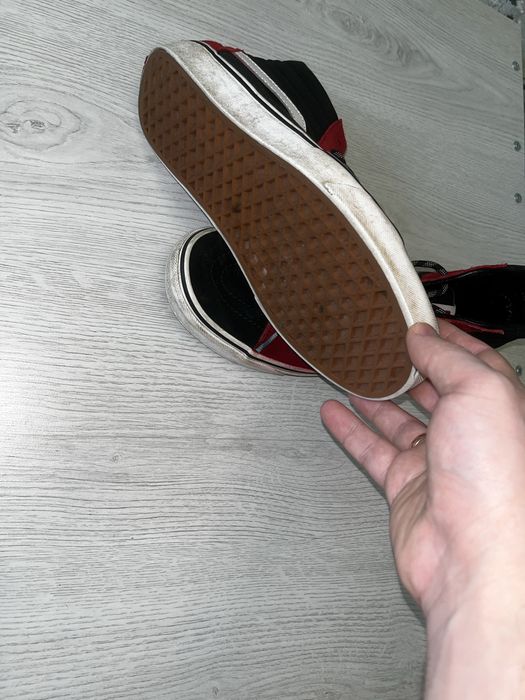 Кеди високі VANS SK8-Hi Red Black White