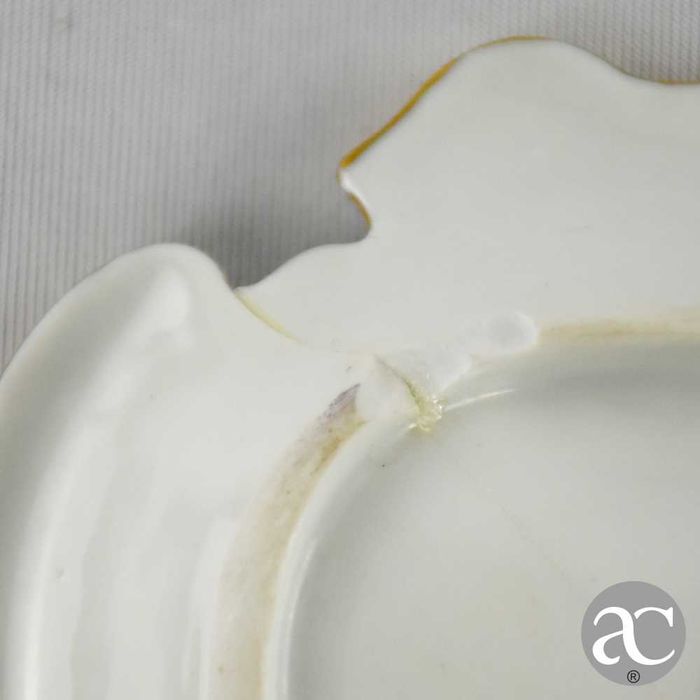 Cinzeiro porcelana Vista Alegre, com brasão de Castelo Branco