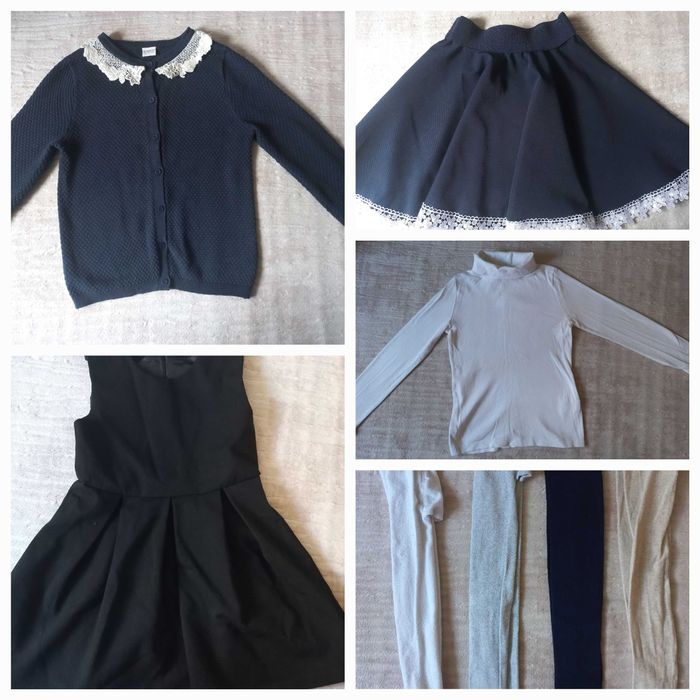 Кофта, гольфик,сарафан, юбка, колготки 122-128