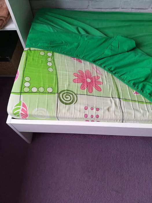 Łóżeczko białe dla dziewczynki 180×80