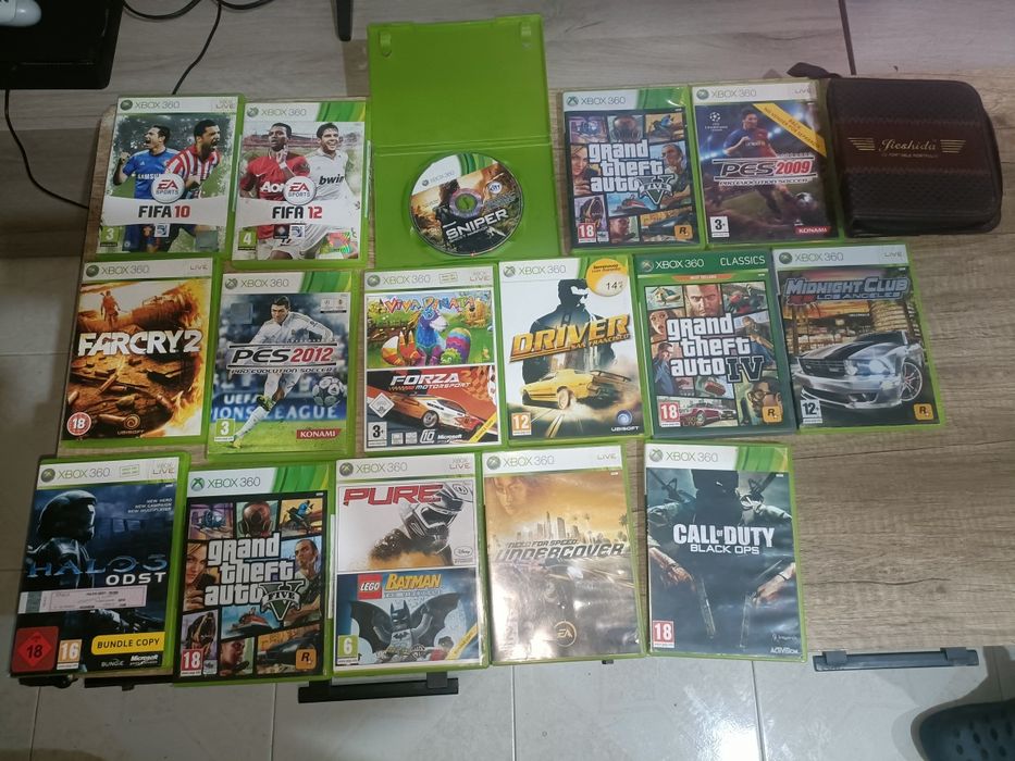 Xbox 360 + Kinect + volante + jogos