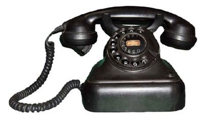 Telefone antigo em baquelite