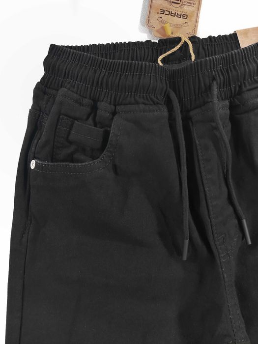 Джинси зимові чорні на гумці хлопчикам 134,140