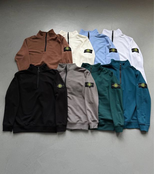 Зіп світшот STONE ISLAND 1/3/зип свитшот стон айленд/кофта stone айленд/свитшот стоник