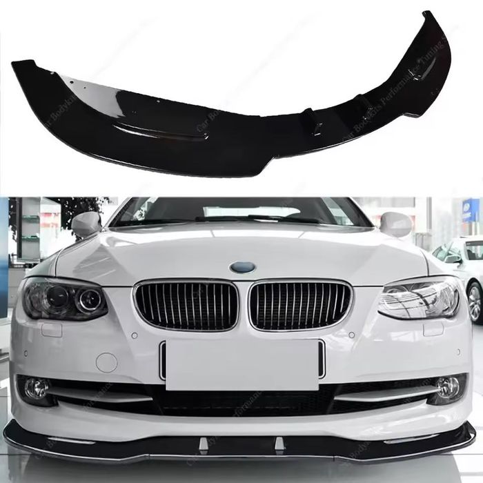 Губа на передний бампер BMW E92 накладка бампера БМВ Е92 юбка бмв е92 сплитер обвес спойлер