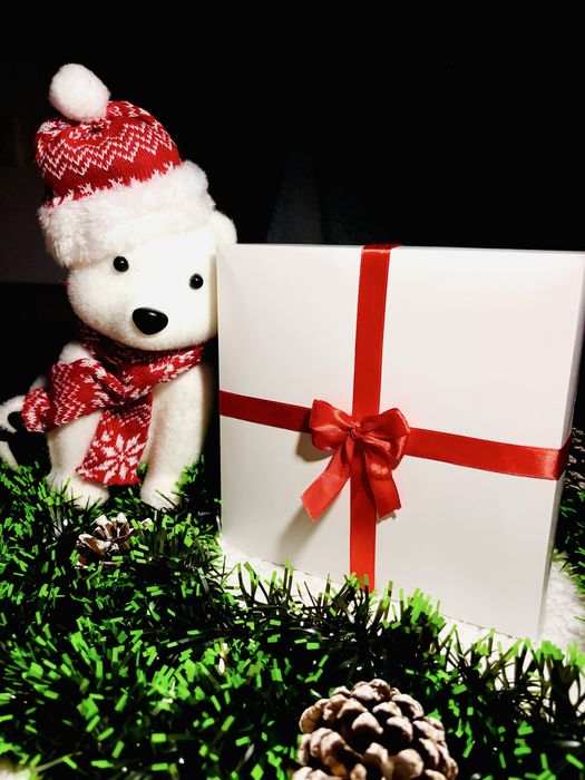 Різдвяний подарунковий бокс (новорічний набір) + гірлянда в ПОДАРУНОК!