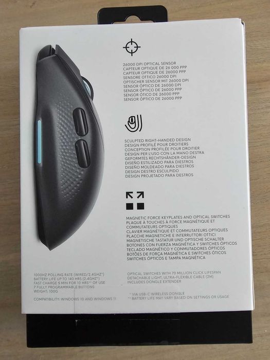 Rato Gaming Alienware AW620M (dark side of the moon) NOVO Sem Fios