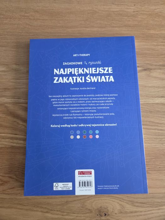 Malowanka dla dorosłych, art tetapy, Najpiękniejsze zakątki świata Ole