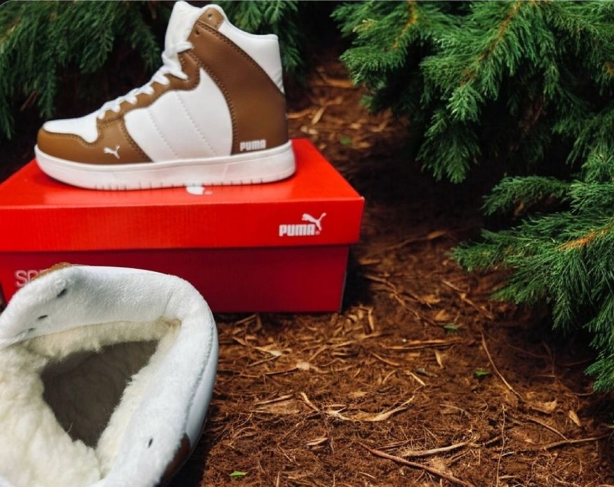 Жіночі зимові кросівки Puma/натуральная кожа/зимние ботинки пума