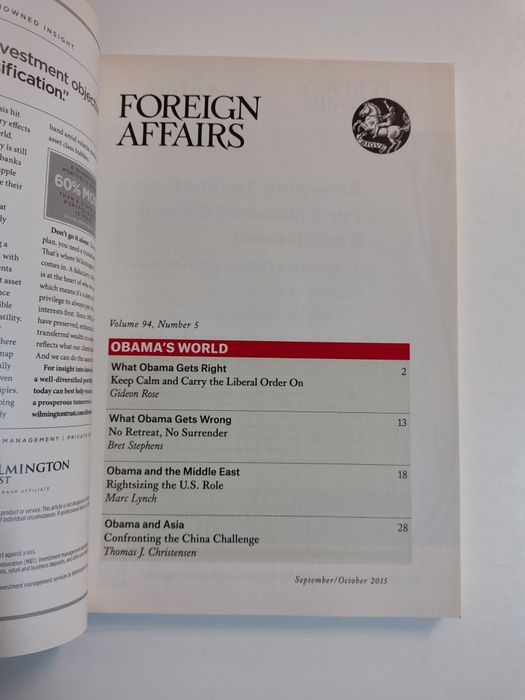 Foreign Affairs magazine

July / Augusto 1999