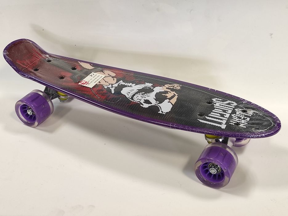 Deskorolka fiszka dla dzieci świecące koła LED RGB