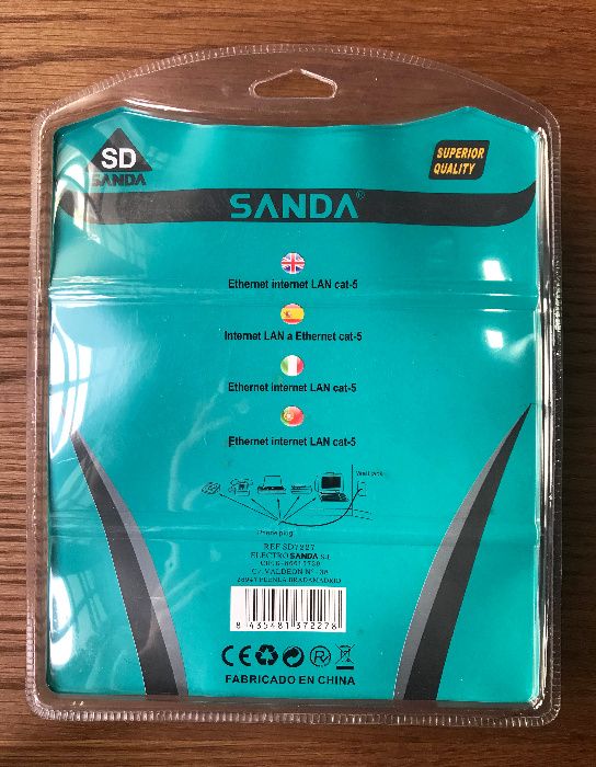 Cabo de rede (RJ45) de 20 metros / Cabo Ethernet - Novo e Selado64297602527235121