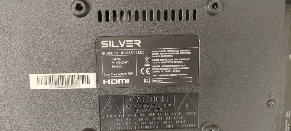 TV Silver 32" Led (PARA PEÇAS)