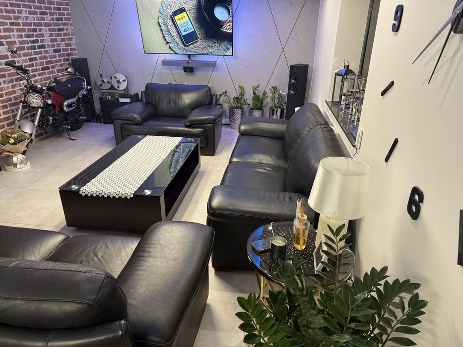 Skórzany zestaw wypoczynkowy Kler