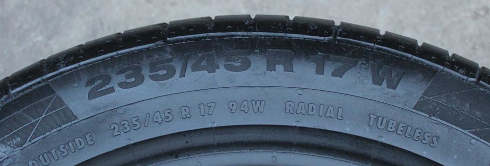 Літні шини, літня резина 235/45/R17 Continental Conti Sport Contact 5