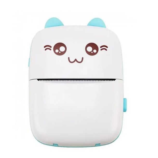 Міні-термопринтер Bluetooth-принтер з + 2 рулони паперу